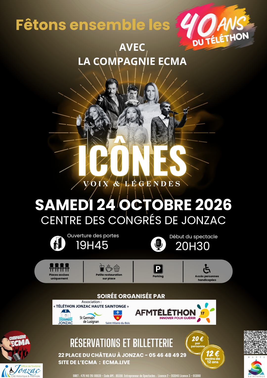 Icônes - Concert 40 ans du Téléthon avec l'ECMA