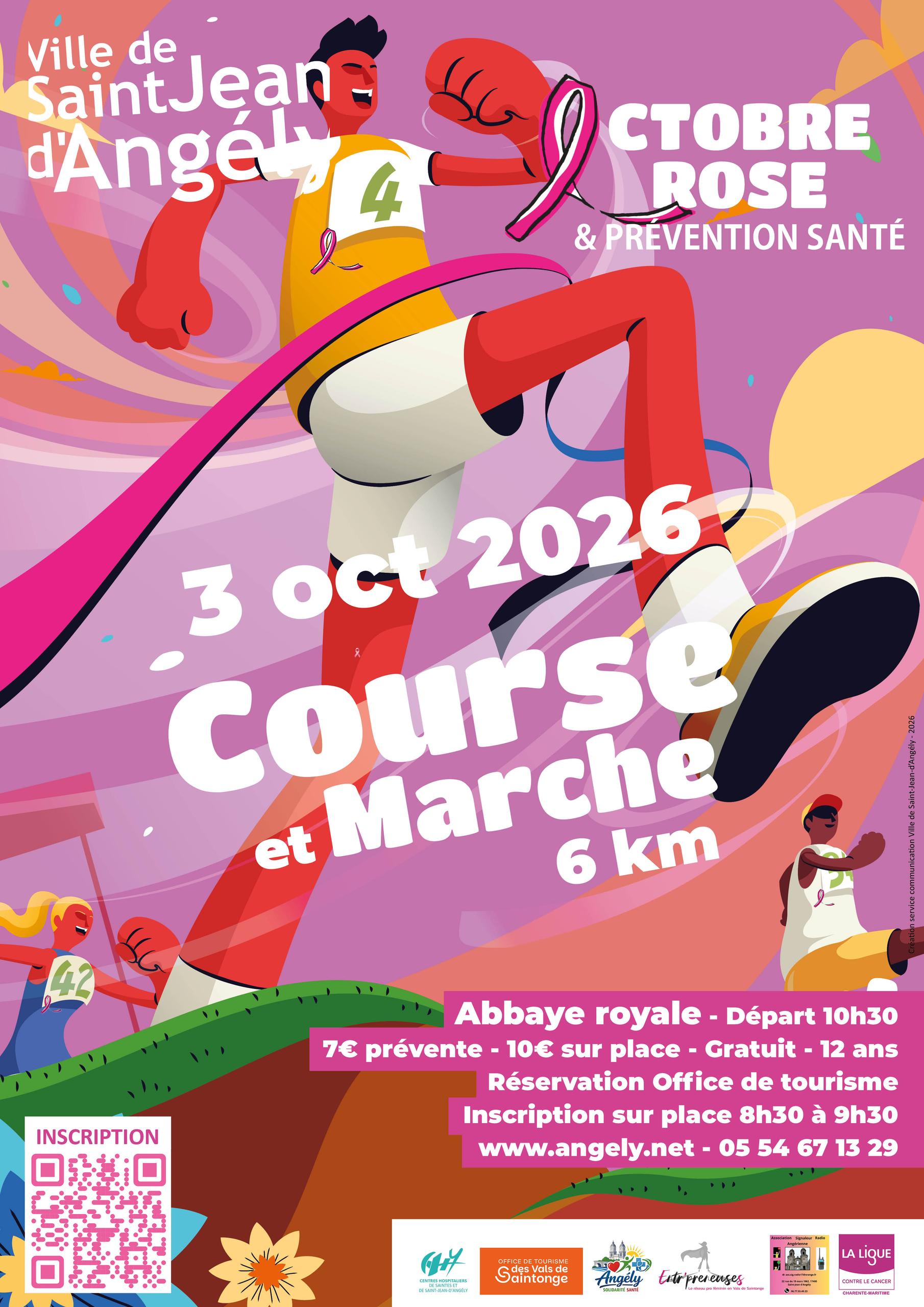 Marche et course - Campagne Octobre Rose & Prévention Santé