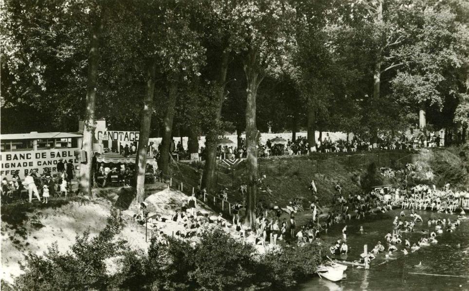 La baignade du Banc de Sable à Joinville-le-Pont 