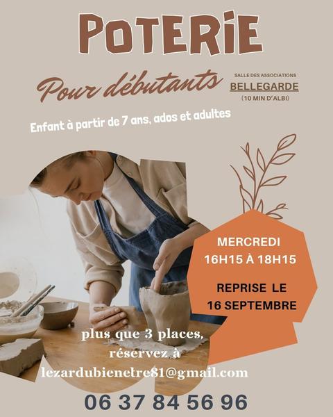 Rentrée de l'atelier poterie