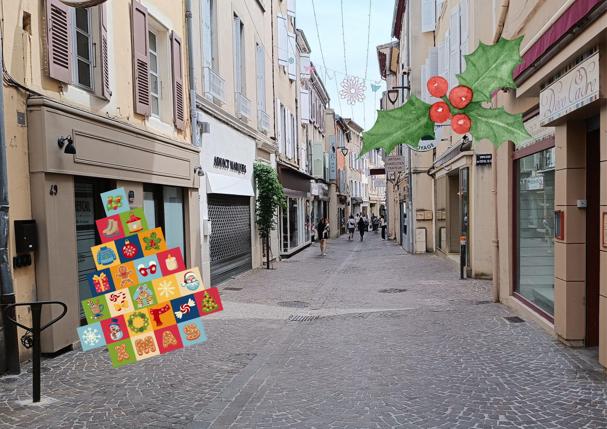 Calendrier de l'Avent chez les commerçants