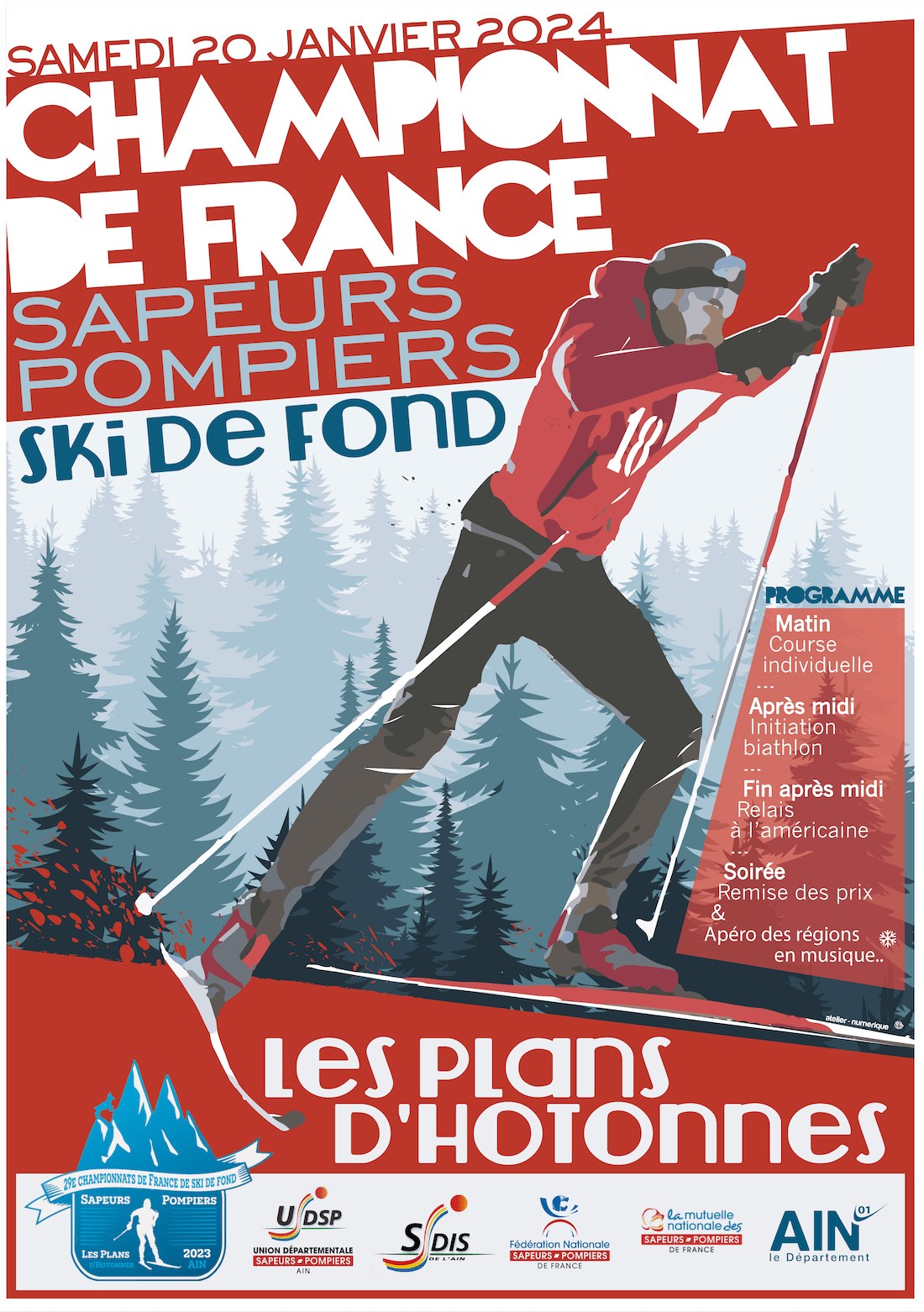 ANNUL - Championnat de France ski de fond Sapeurs-pompiers 2024 aux Plans d'Hotonnes