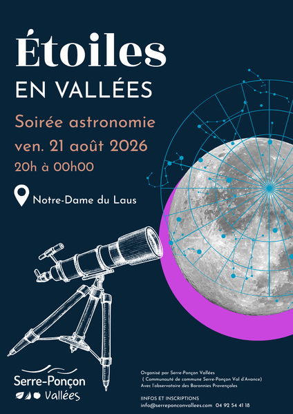 Étoiles en vallées - Soirée astronomie_Saint-Étienne-le-Laus - © CCSPVA