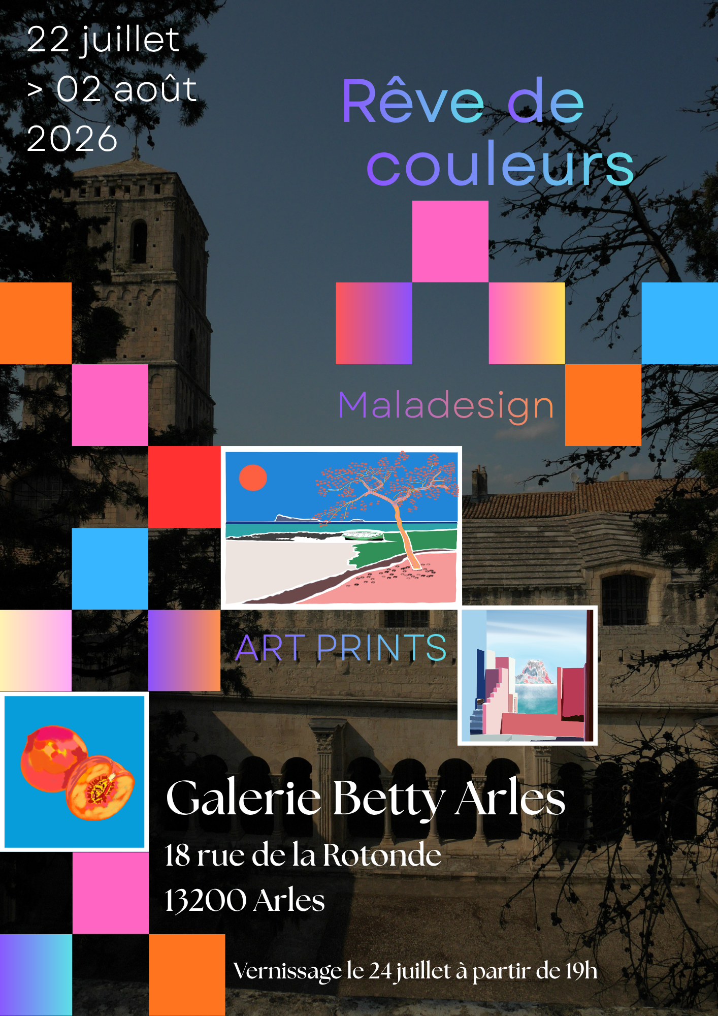 Exposition Rêve de Couleurs – Galerie Betty Arles