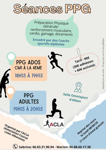 Reprise des cours de PPG de l'ACLA