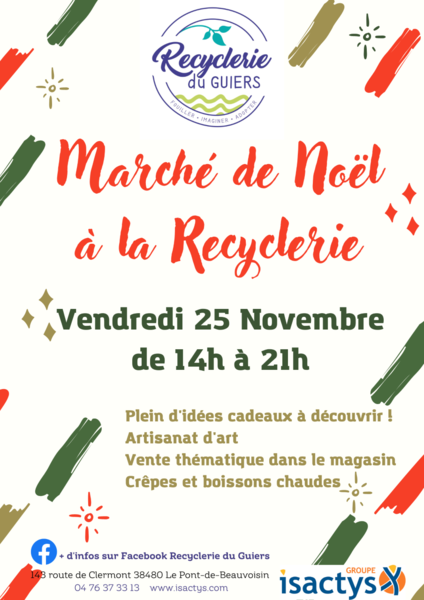 Marché de Noël de la Recyclerie du Guiers