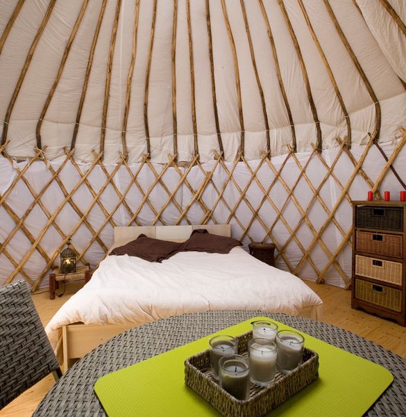 Furnished yurt