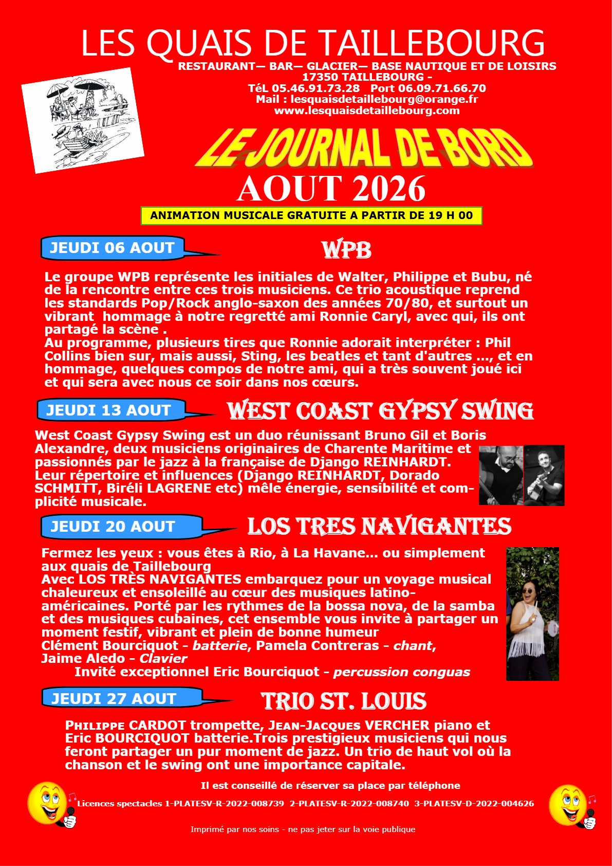 Concert "West Coast Gypsy Swing" - Les Quais de Taillebourg