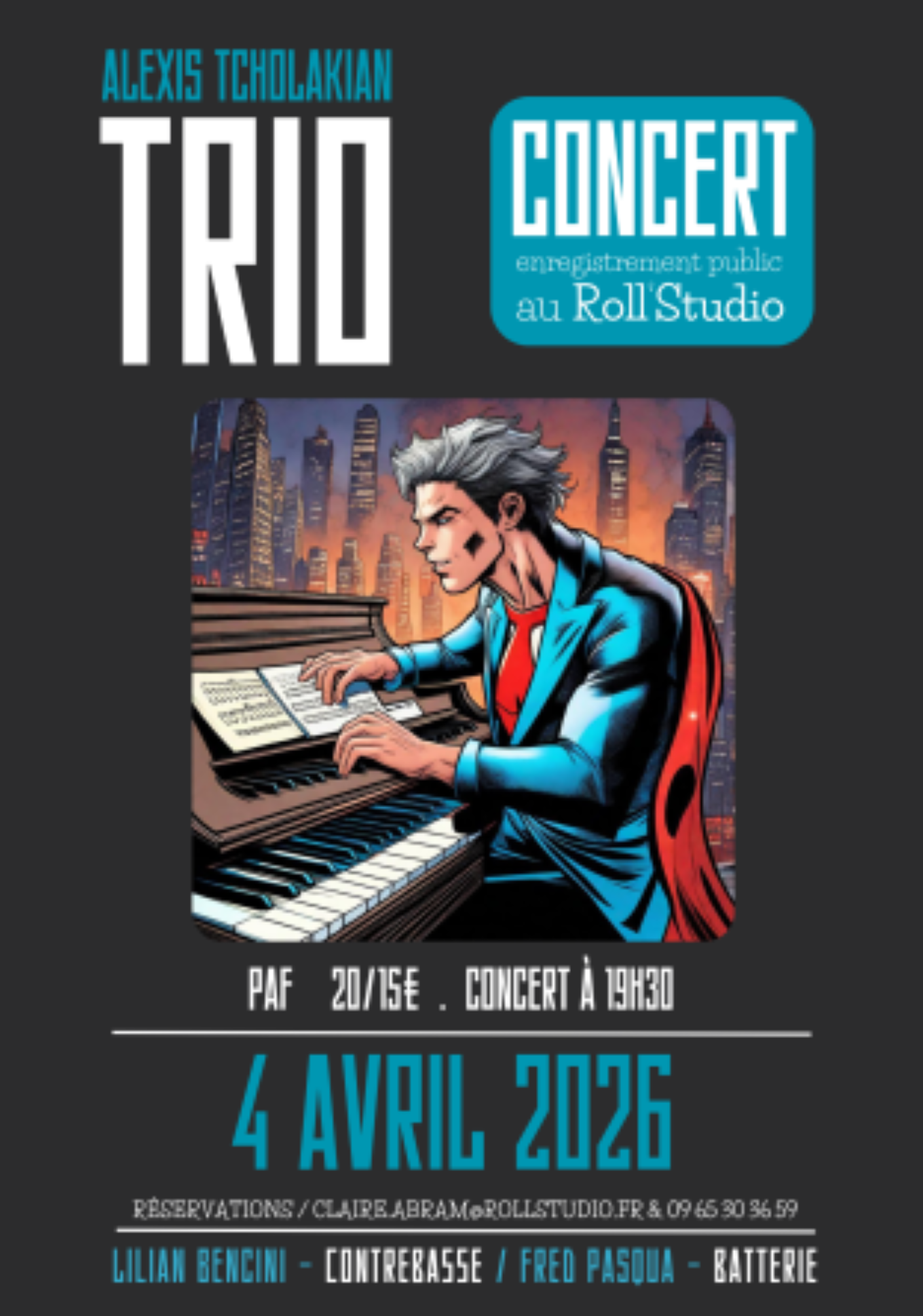 Alexis Tcholakian trio