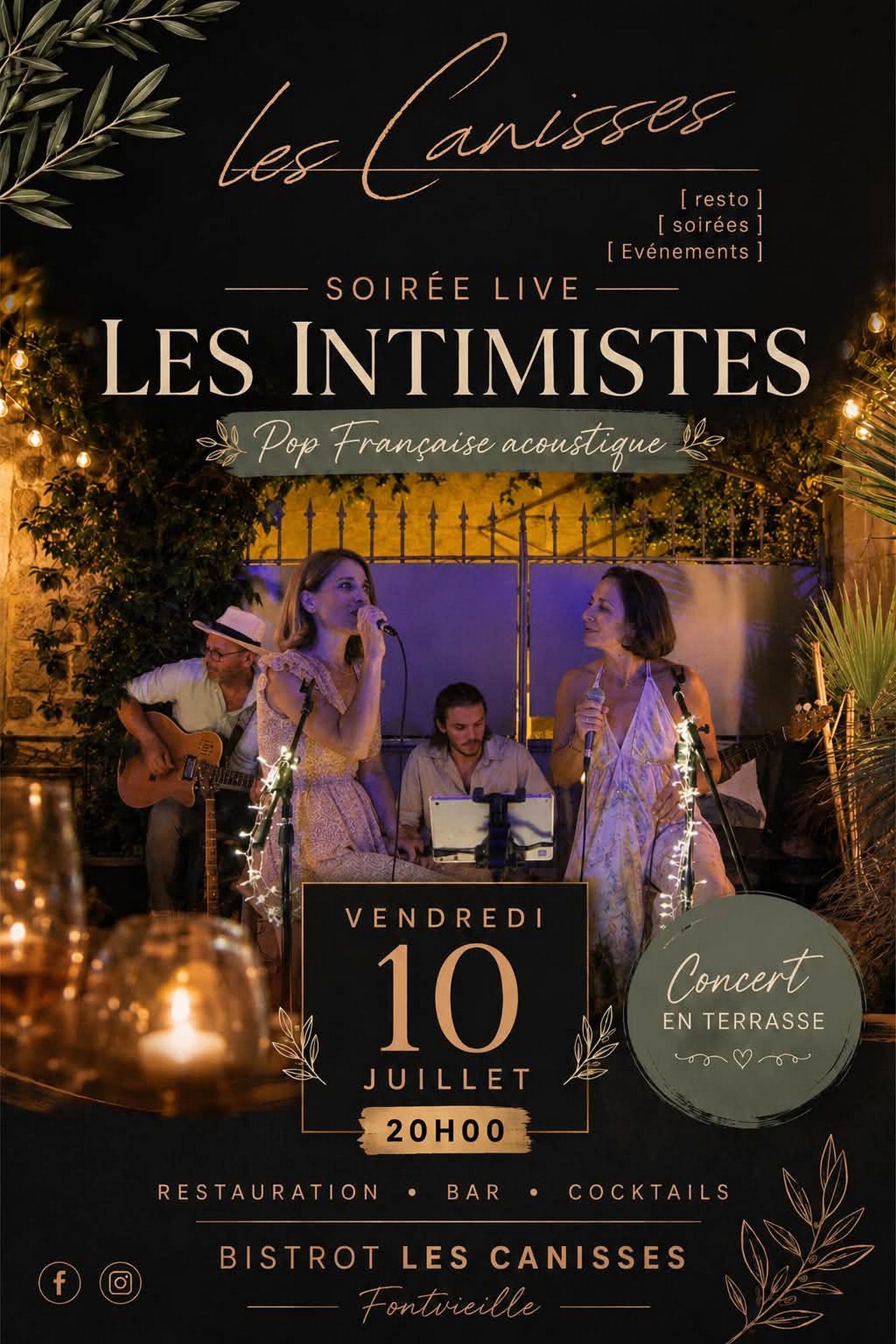 Soirée concert au Bistrot des Canisses