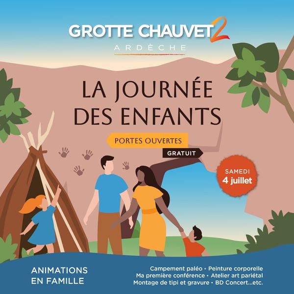 Format carré Journée des enfants Grotte Chauvet 2 - Ardèche