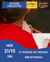 Prologue : Lecture collective à Saint-Etienne-de-Crossey_Saint-Étienne-de-Cross…