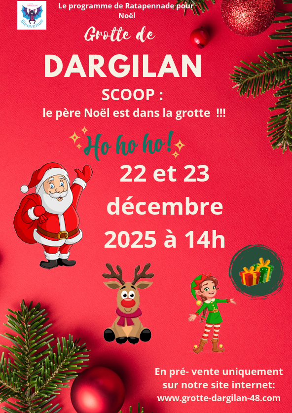 Le Père noël dans la grotte de Dargilan !_Meyrueis