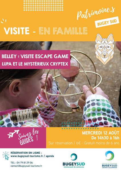 Visite en famille : L'ordre de Lupa et le mystérieux cryptex_Belley