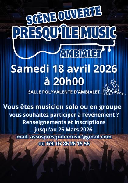 Scène ouverte - presqu'île music Ambialet