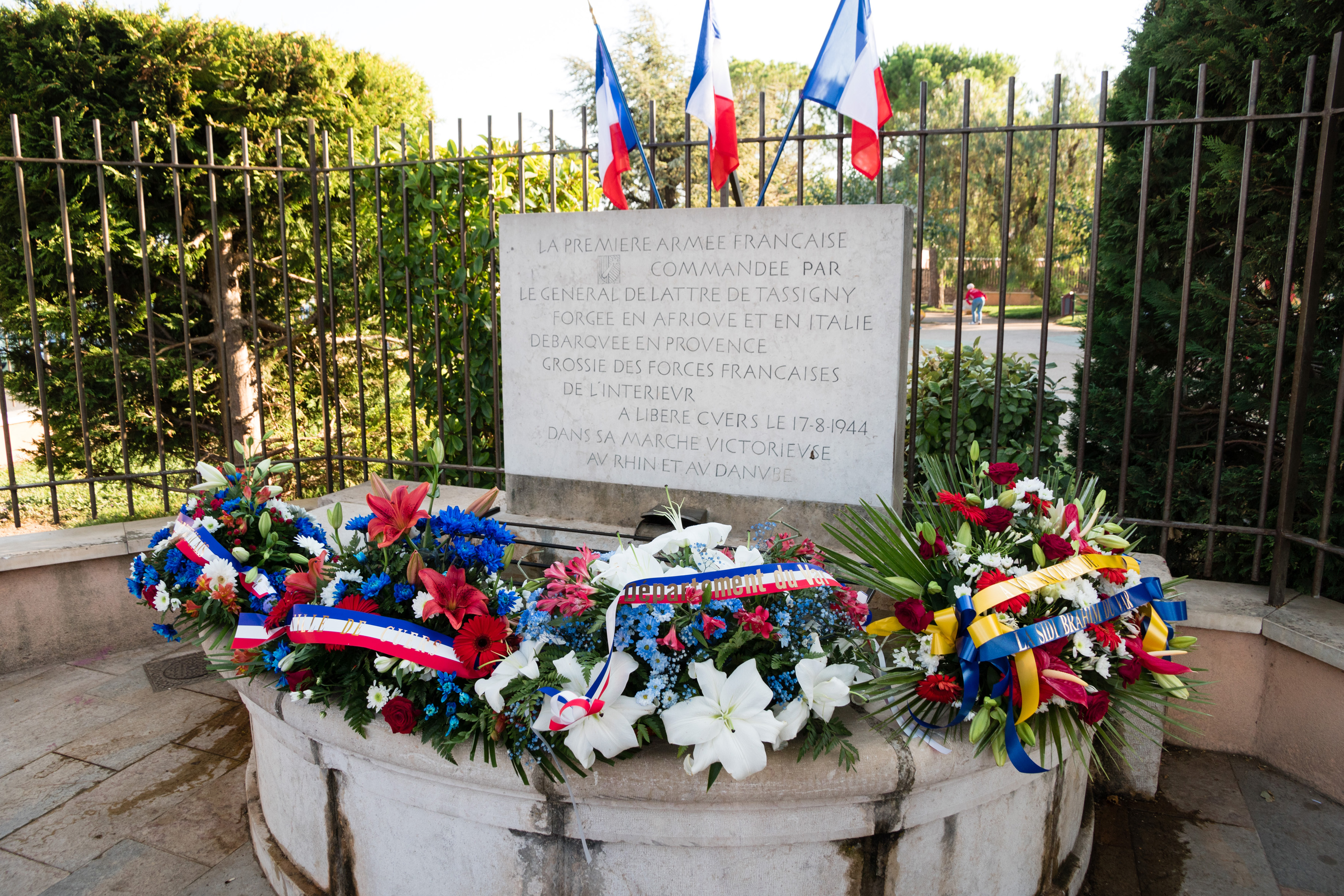 Plaque commémorative de la Libération à Cuers