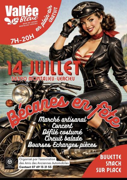 Bécanes en fête : rassemblement de motos et journée festive à la Vallée Bleue