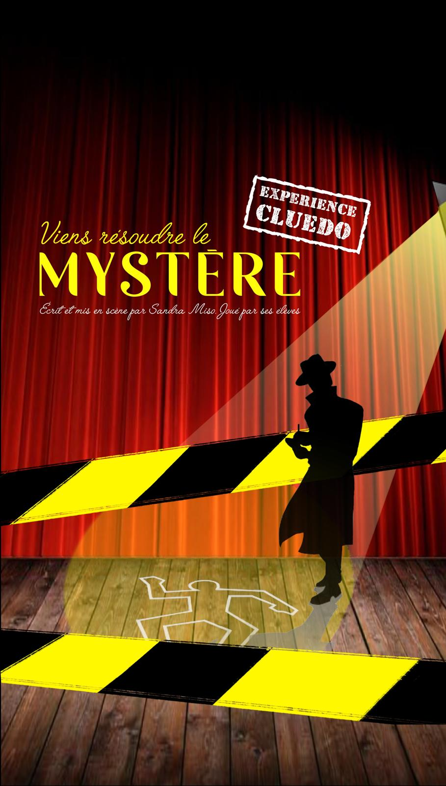 Expérience cluedo ! Viens résoudre le mystère !