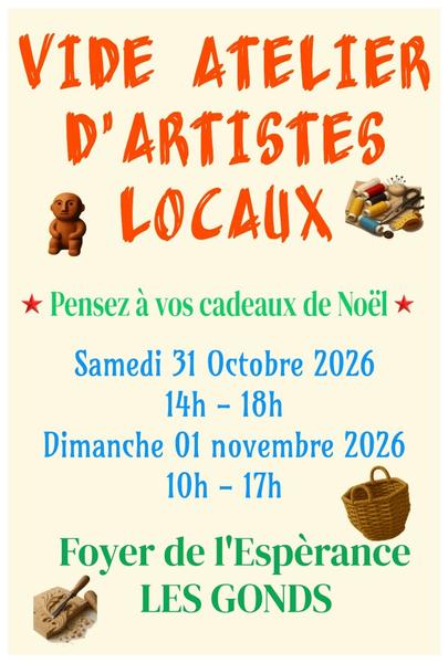 Vide atelier d'artistes locaux