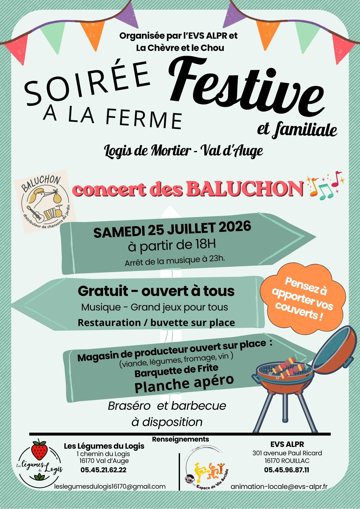 SOIREE FESTIVE ET FAMILIALE A LA FERME