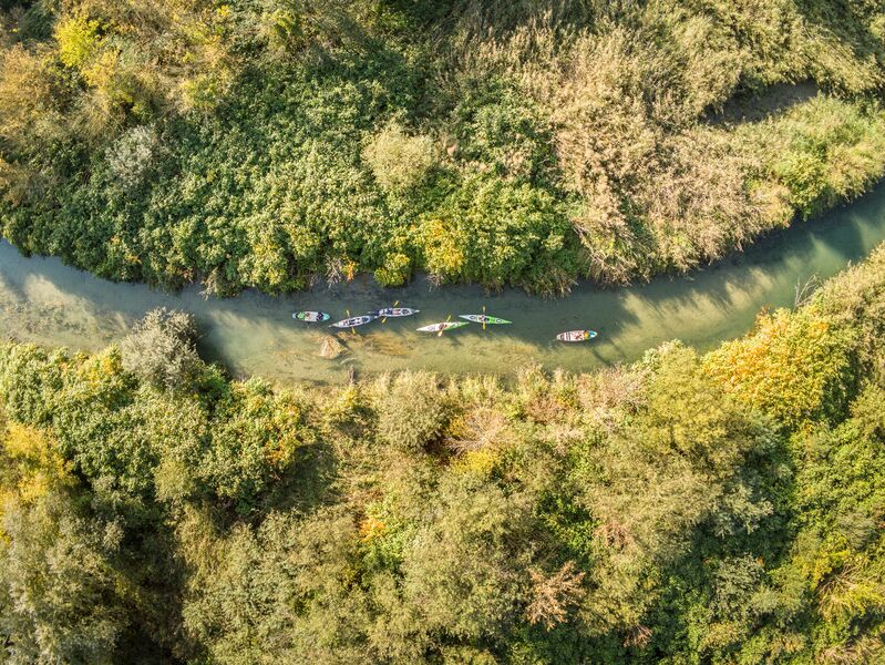 Kayak, canoë et stand up paddle sur la rivière Guiers et le Rhône sauvage