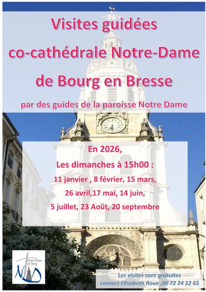 Affiche_Visites guidées co-cathédrale Notre-Dame de Bourg-en-Bresse_Bourg-en-Bresse