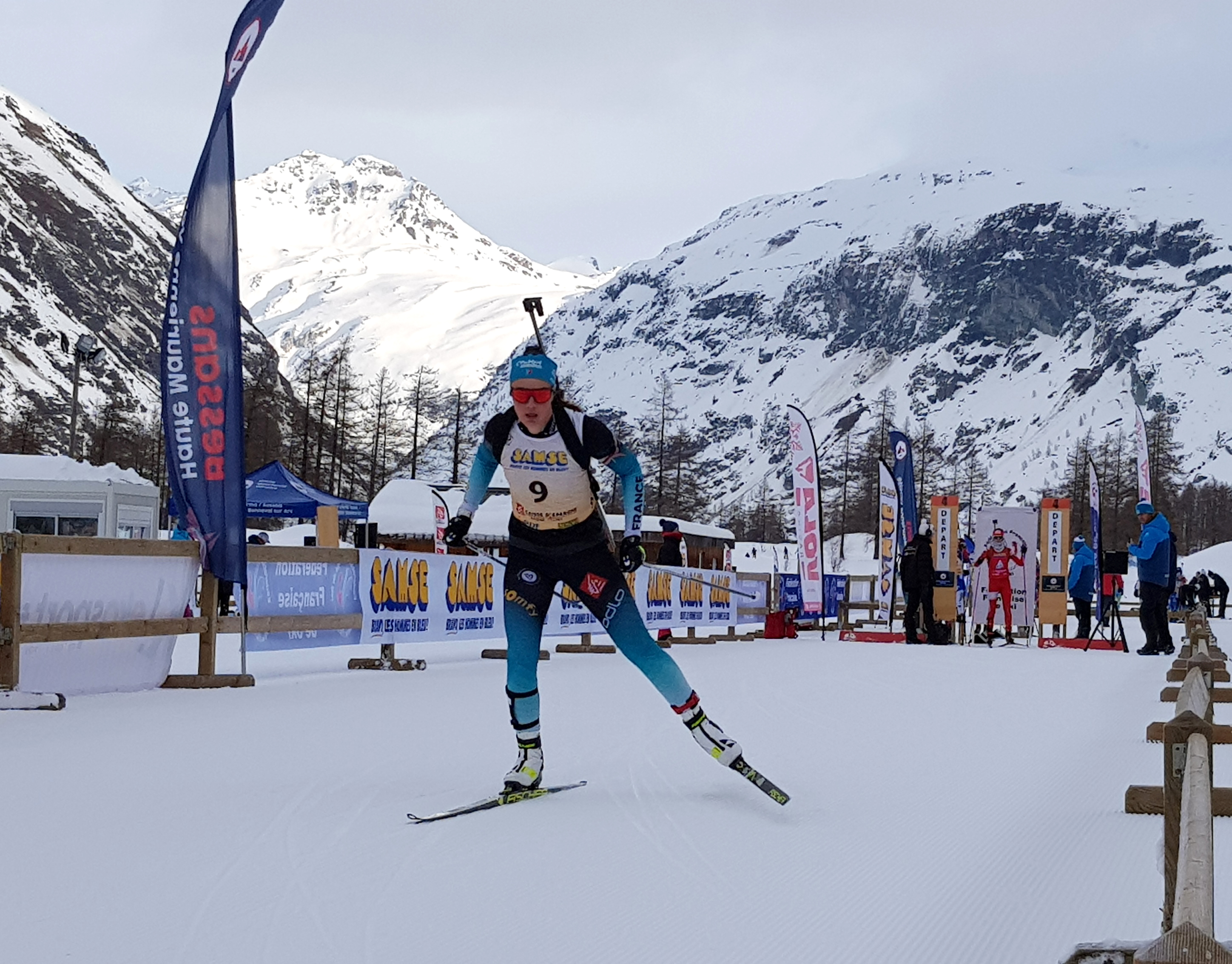 Samse National Tour Biathlon competition in Bessans