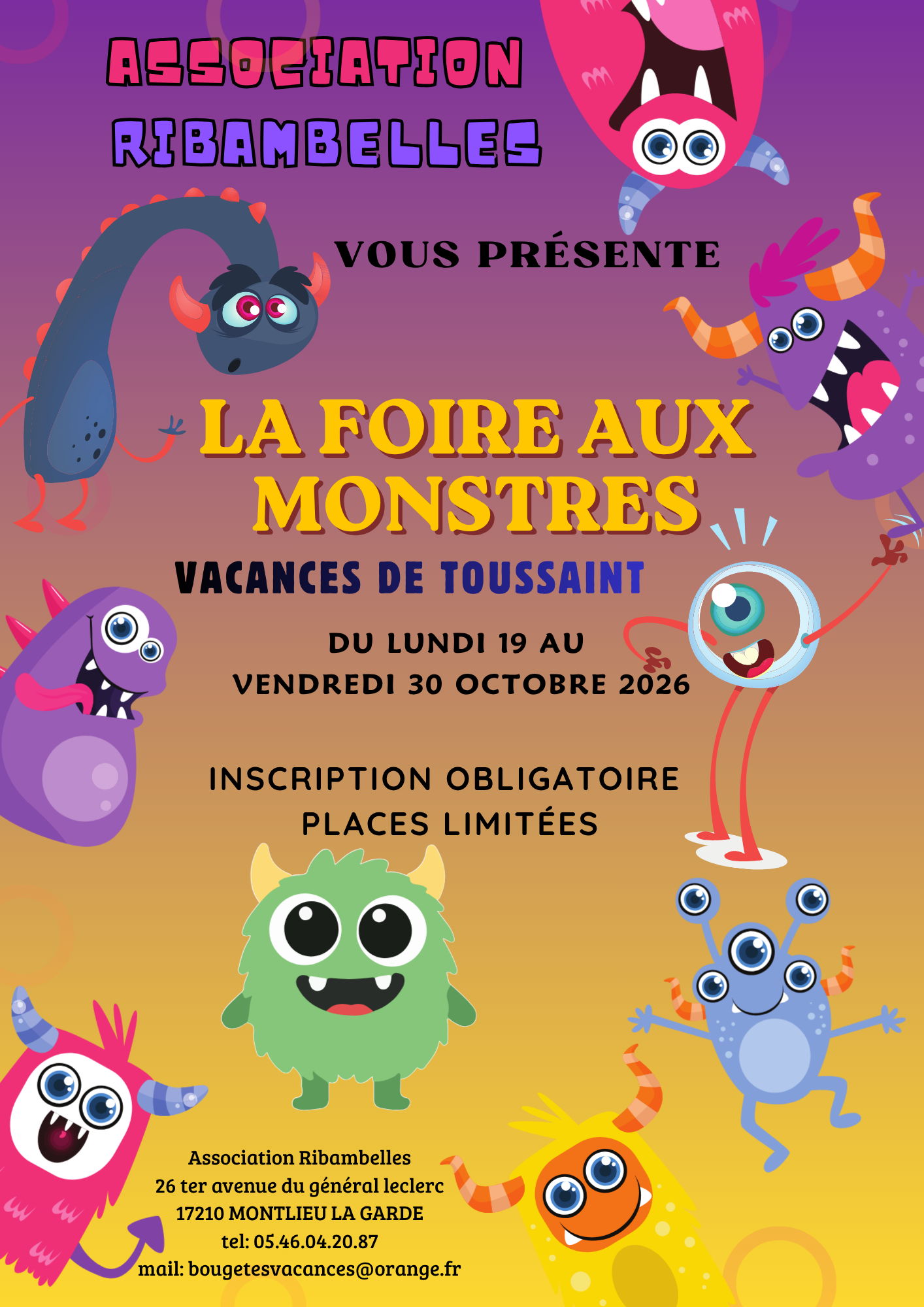 L'association Ribambelles présente la foire aux monstres
