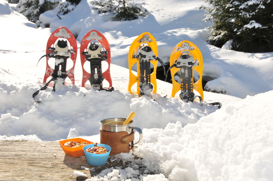 Gourmet snowshoe hikes in the Morgins valley