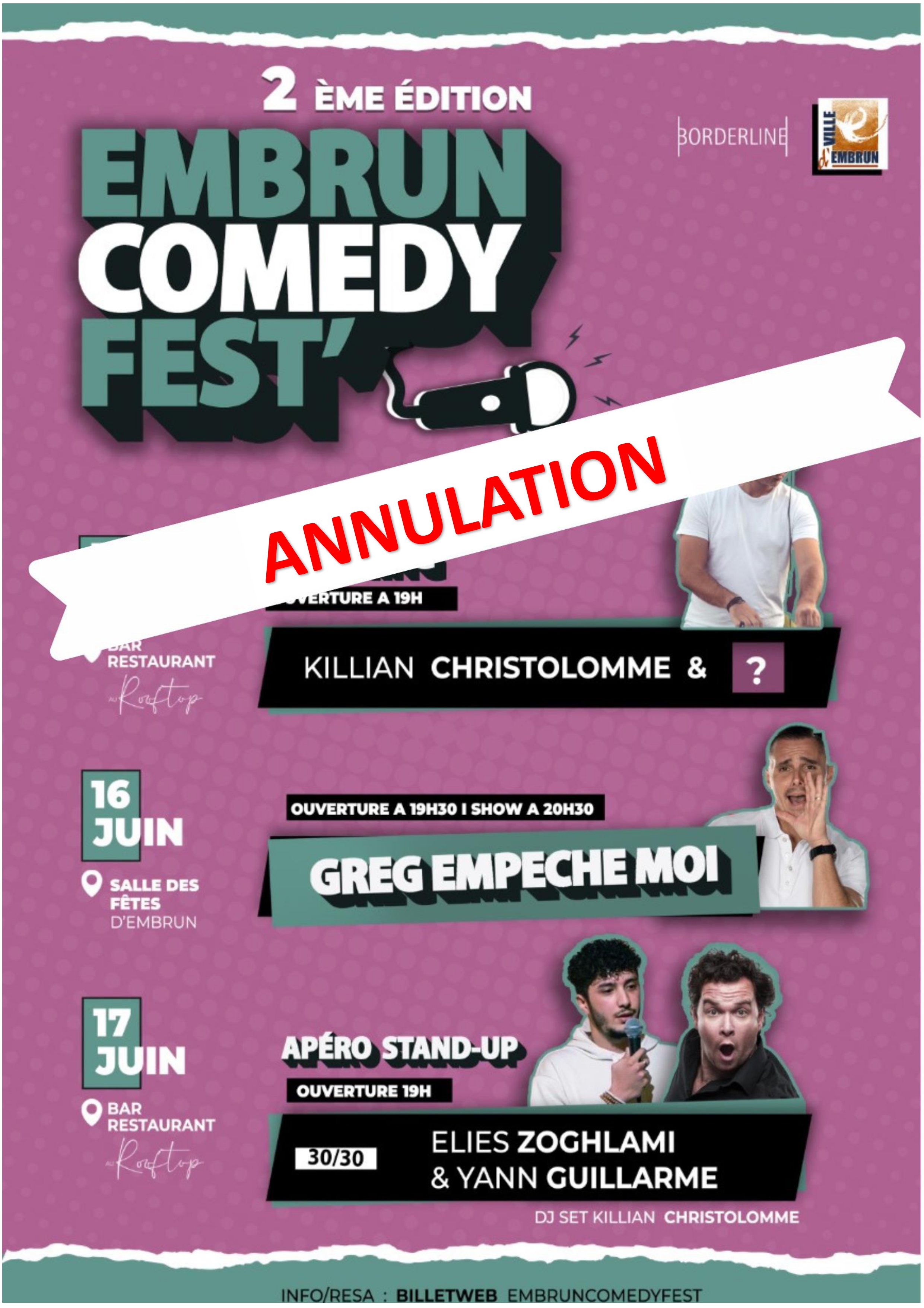Embrun Comedy Fest' #2 / ANNULE