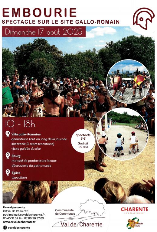 Spectacle sur le site Gallo Romain_Paizay-Naudouin-Embourie