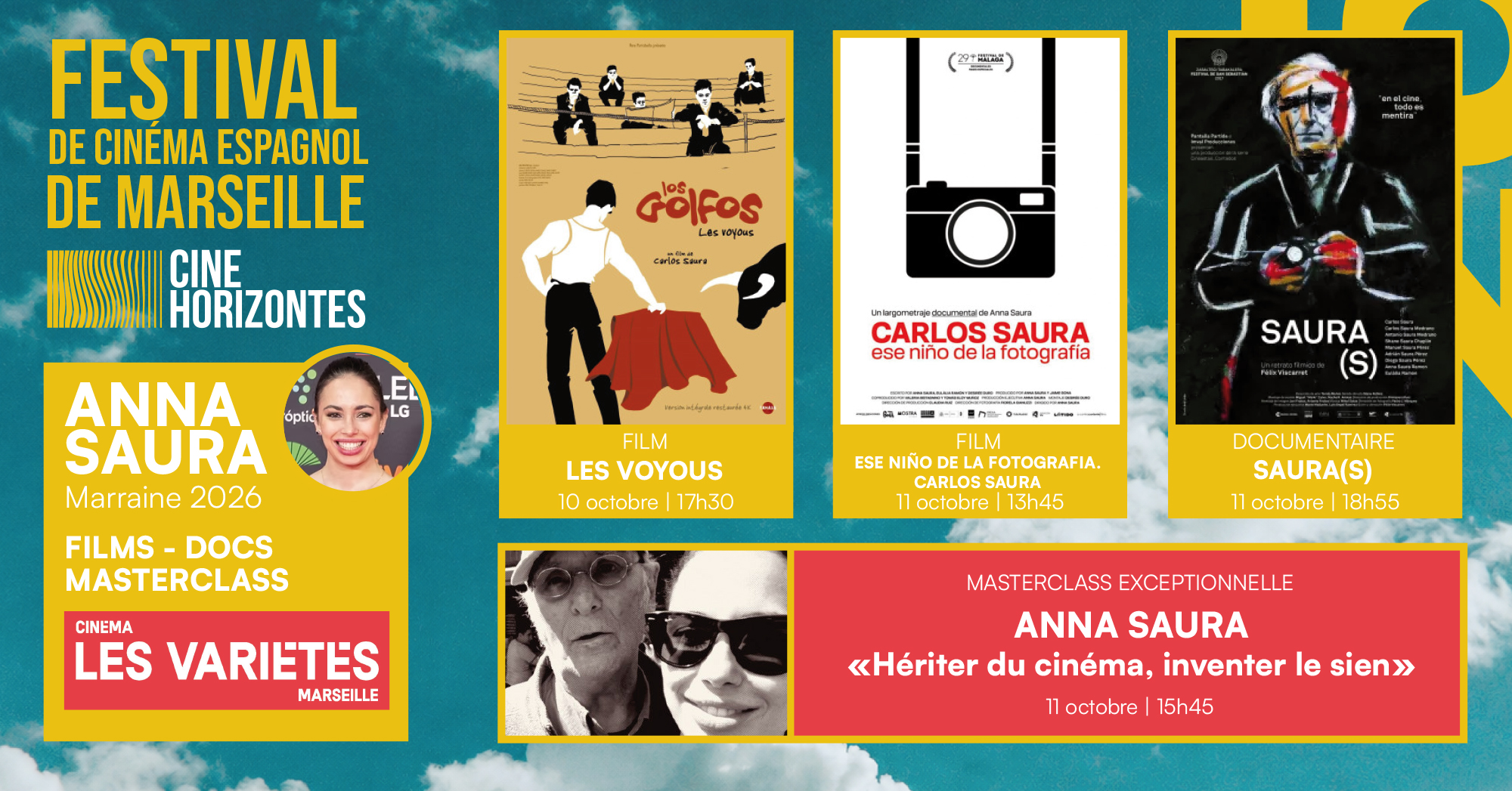 Rencontres avec Anna Saura | Films - Docs - Masterclass exceptionnelle | Cinehorizontes 2026