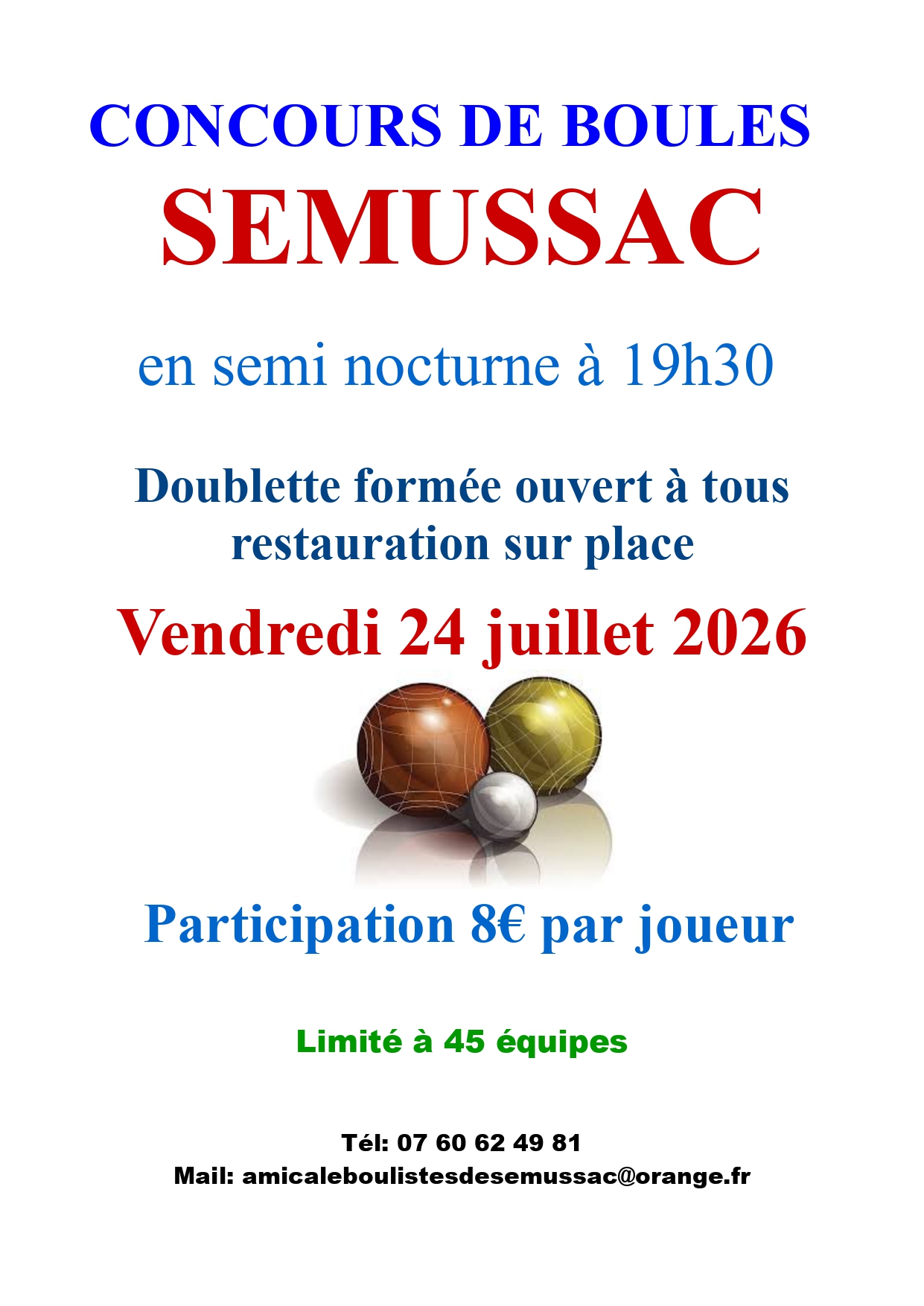 Concours de boules