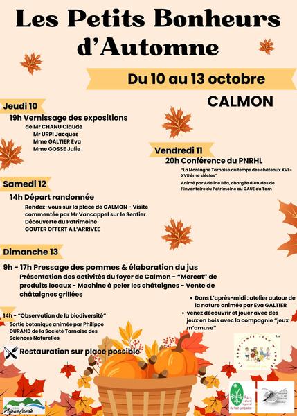 Les Petits Bonheurs d'Automne 2025 