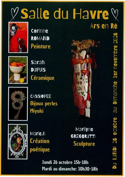 Exposition de céramiques, bijoux, arts plastiques et peintures