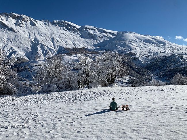 Séjour ski de randonnée et yoga dans Le Dévoluy - © Marilyne Yoga Séjour ski de randonnée et yoga dans Le Dévoluy - © Marilyne Yoga