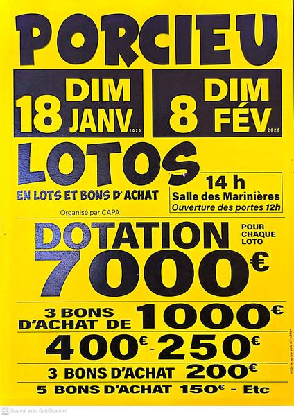 Grand loto de Porcieu-Amblagnieu