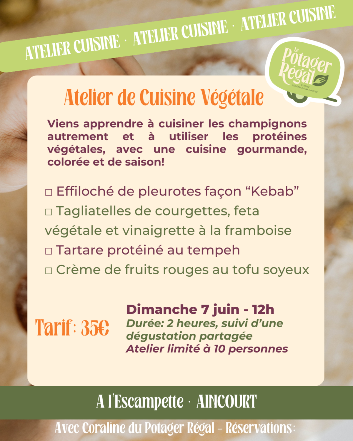 Atelier de cuisine végétale
