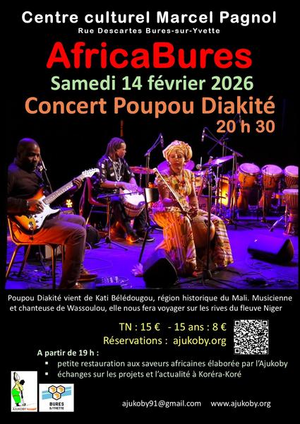 Concert Poupou Diakité (Mali) et sa formation 