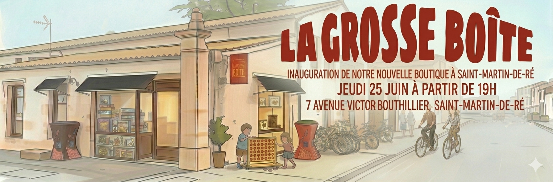 Inauguration de la boutique "La Grosse Boîte"