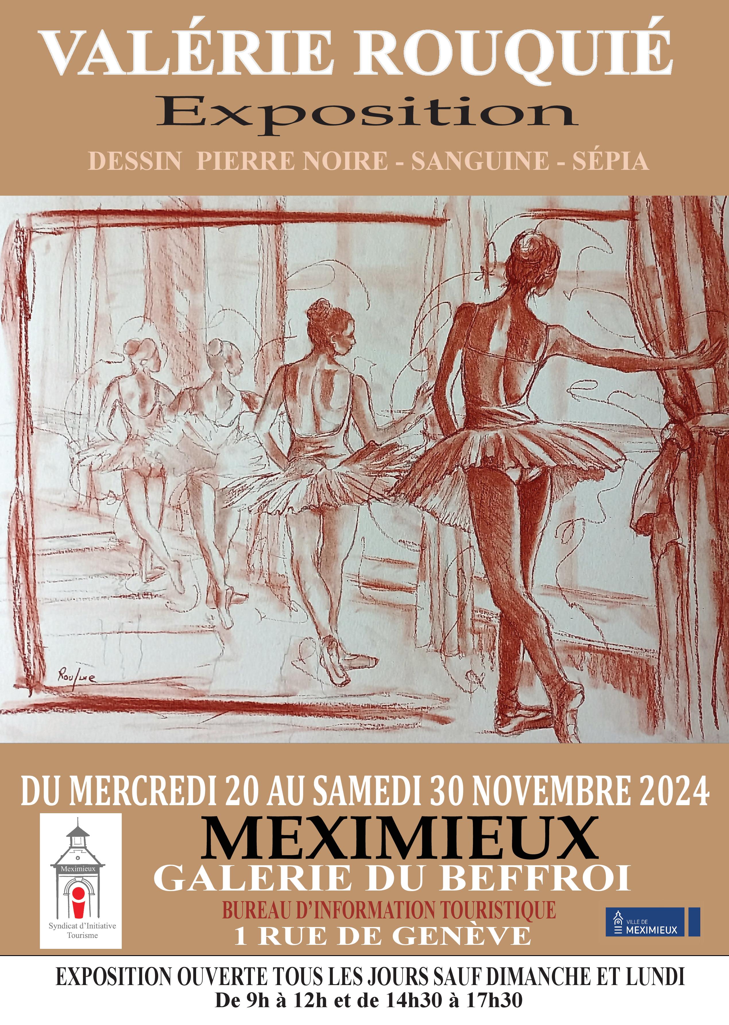 Exposition - Dessin Pierre Noire - Sanguine - Sépia_Meximieux