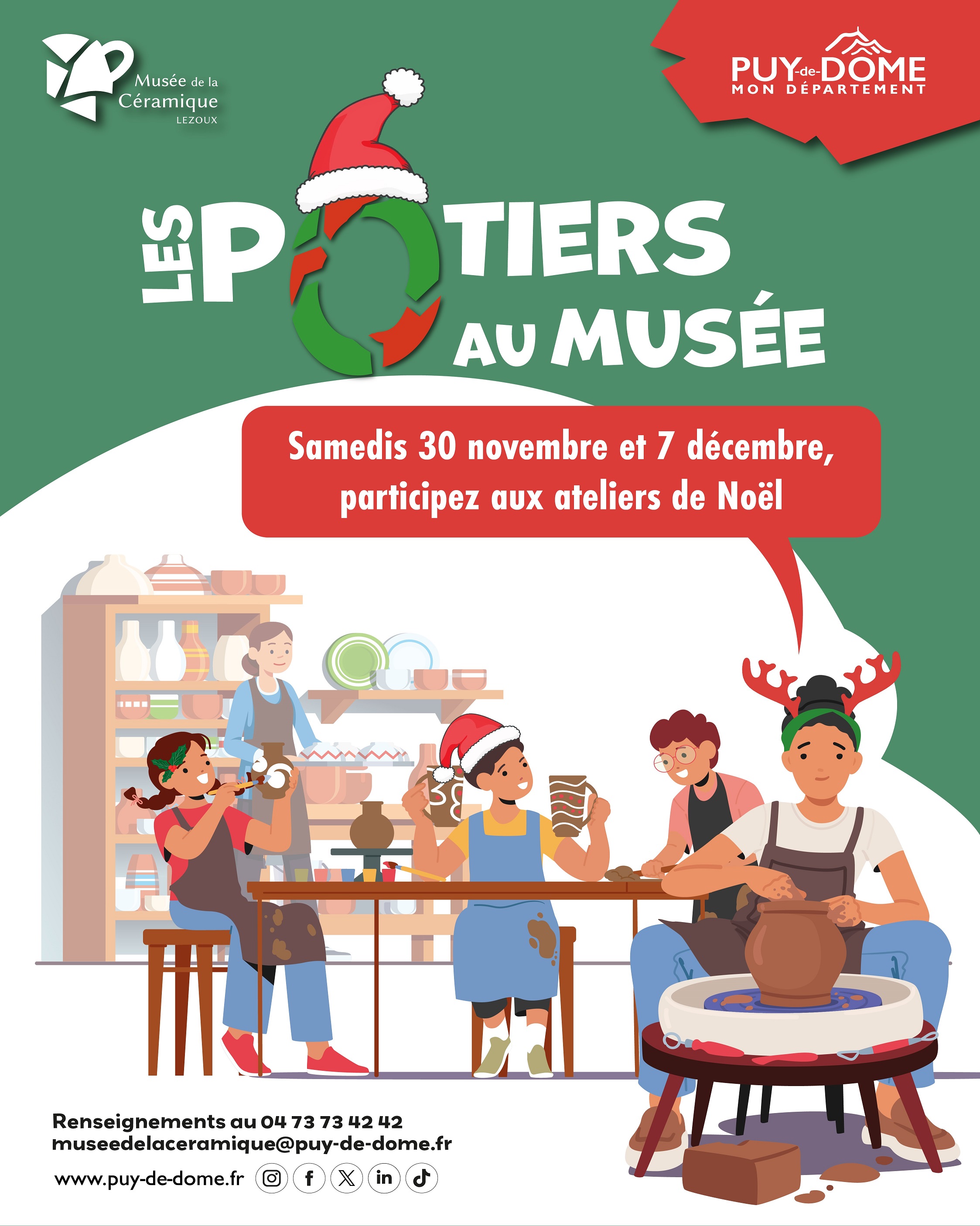 Ateliers potiers de Noël