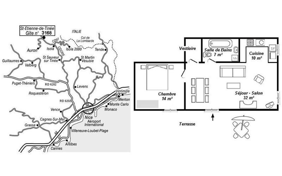 Gîte L'Aubépine de Douans-Plan-Saint-Étienne-de-Tinée-Gîtes de France des Alpes-Maritimes