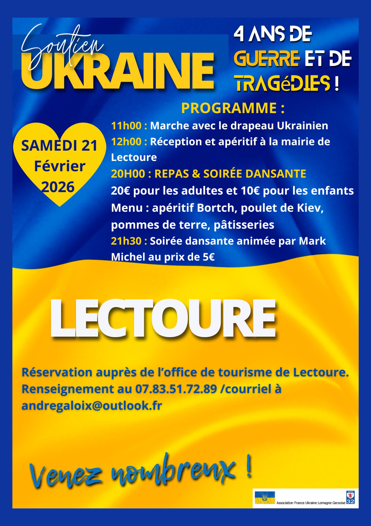 Rando, repas et soirée de soutien à l'Ukraine_Lectoure