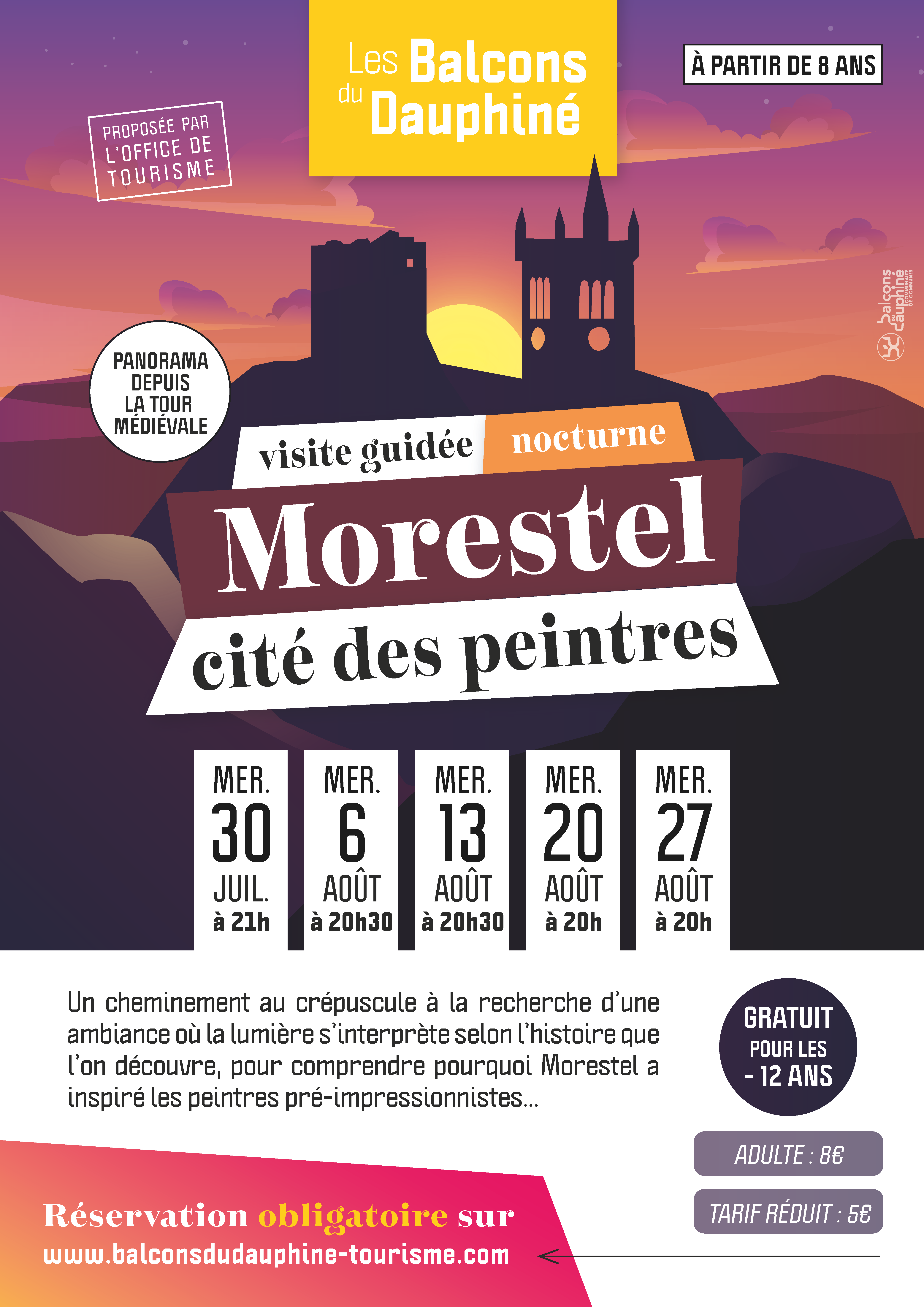 Visite guidée nocturne de la Cité des peintres de Morestel_Balcons du Dauphiné