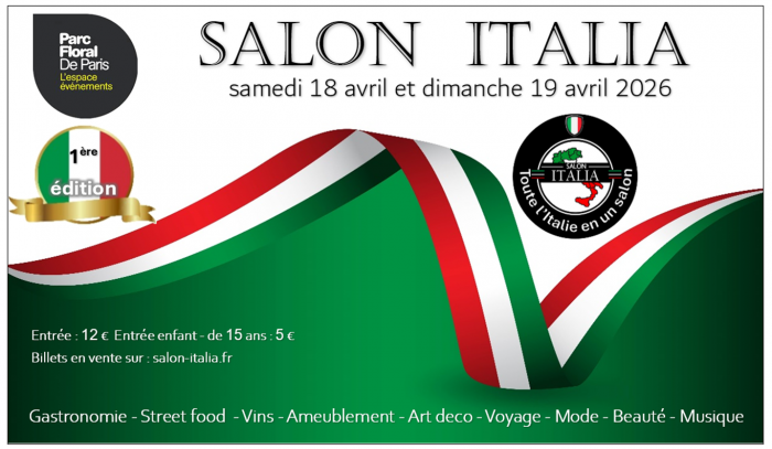 Affiche du Salon Italia - Parc Floral de Paris (Grand Public) 