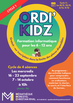 Affiche_Formation informatique enfant à la Médiathèque de Morestel_Morestel