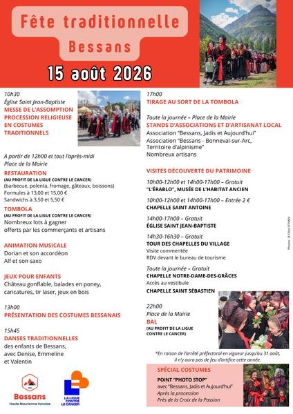 Fête traditionnelle du 15 août à Bessans_Bessans