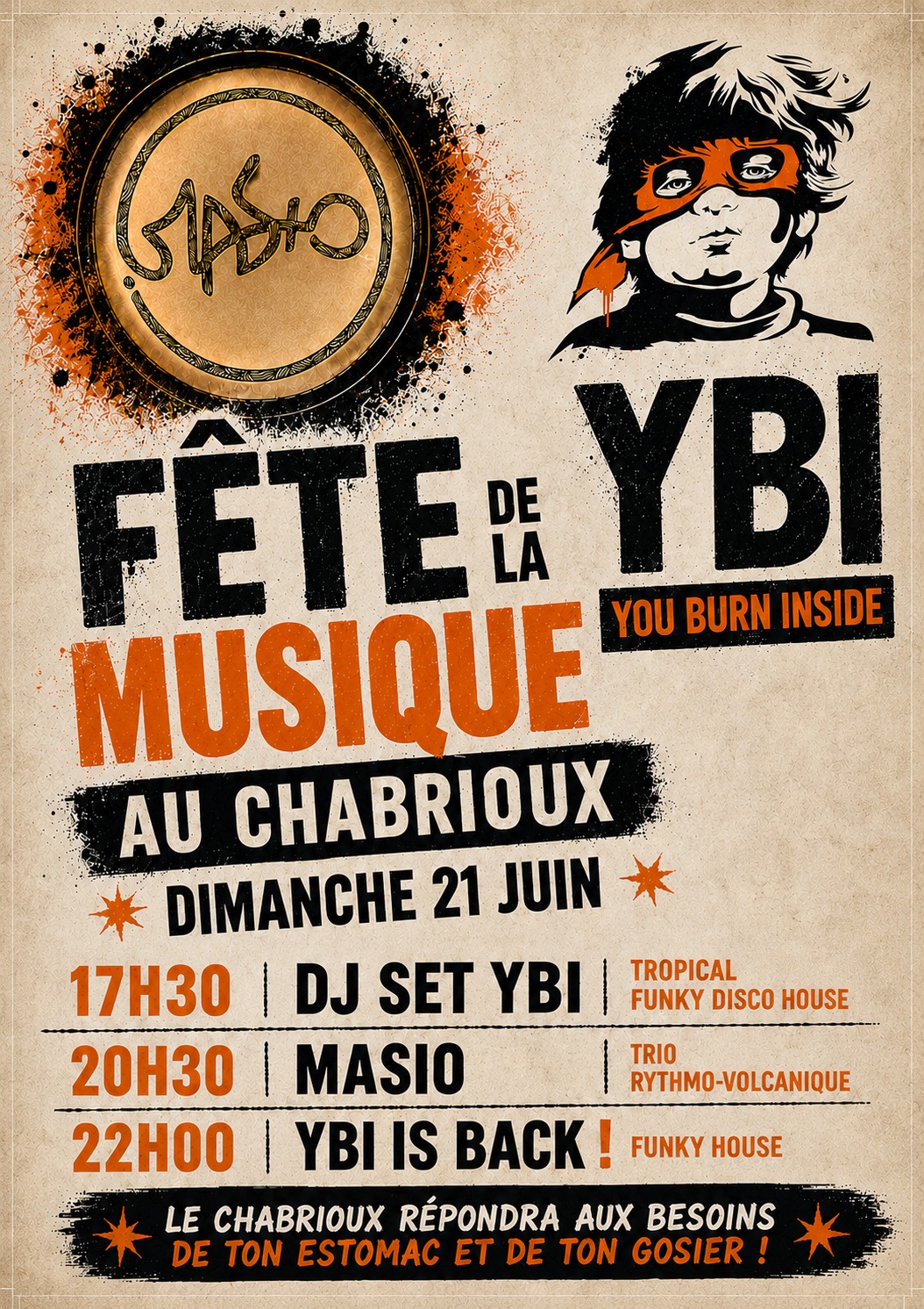 Fête de la musique - Concerts du trio "Masio" et DJ sets par YBI