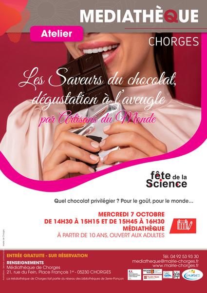 Les saveurs du chocolat - dégustation à l'aveugle - Fête de la Science